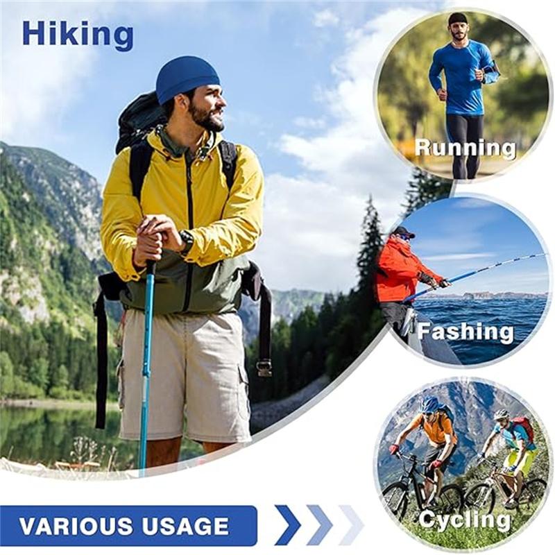 Летние охлаждающие шапочки-подшлемники, защита от УФ-лучей, влагоотводящие, для велоспорта, бега, мотоциклистов и езды, подшлемник под каску