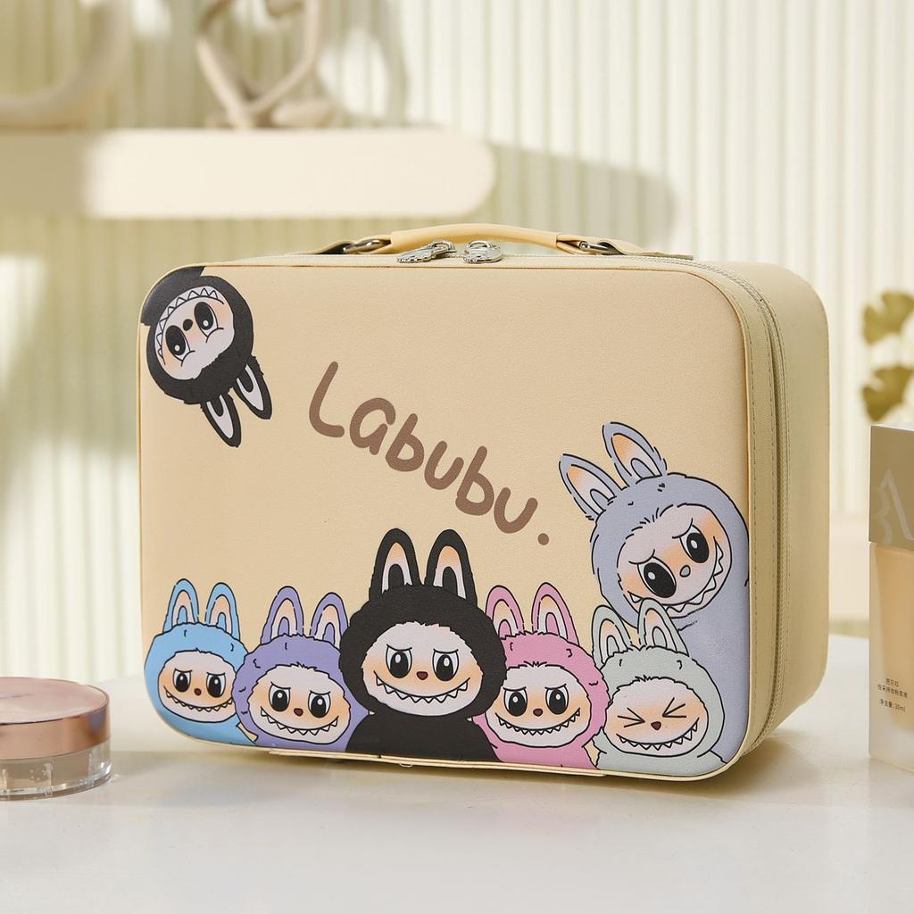 Children's Travel Makeup Bag, Cartoon Large-capacity Storage Box, Suitcase, Waterproof Makeup Case
