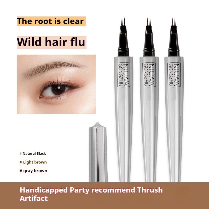 Стойкий и не обесцвечивающий карандаш для бровей Wild Eyebrows Liquid Water с четкими корнями и окрашенными бровями