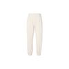Solid Color Logo Print Drawstring Fleece Joggers Women Bottoms Off-White DV7093-219