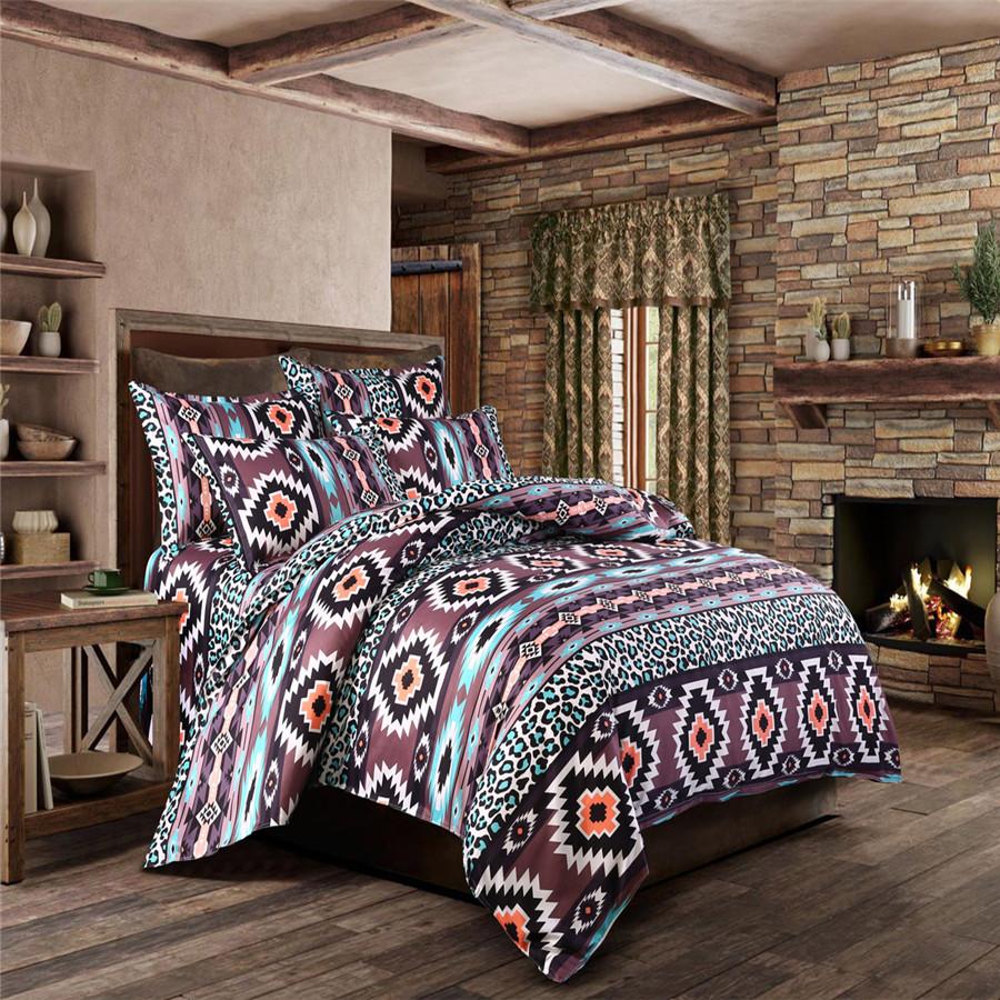 Bohemian Mossaic Ethnic Vintage Bed Linen Set King Queen Full Twin Size Duvet/Doona Cover Set