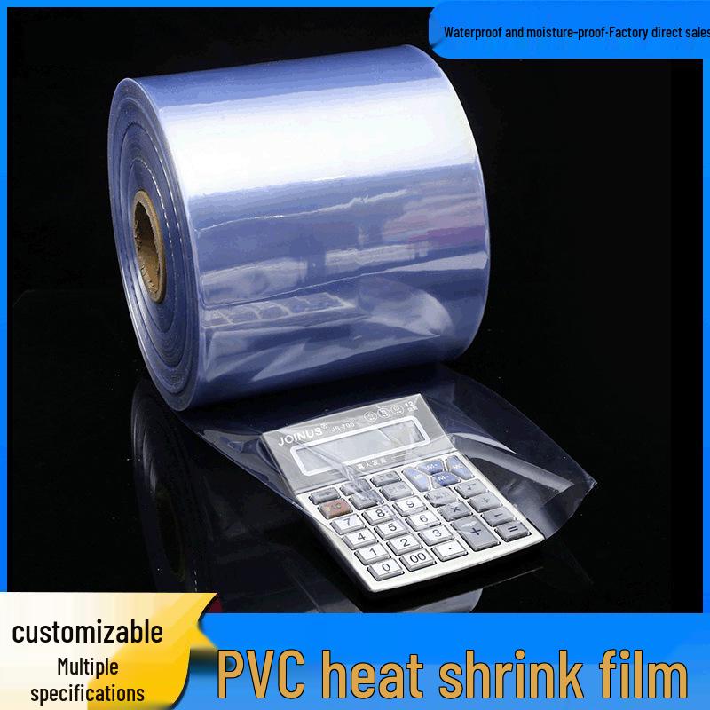 Large PVC Heat Shrink Film for Hairdryer Packaging, Sealing, and Household Use.