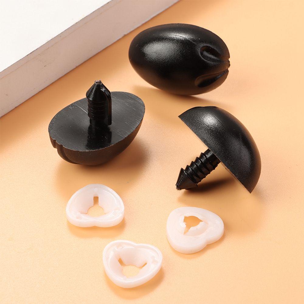 10pcs Plastic DIY Tool Bear Buttons DIY Doll Noses Safety Noses Parts Oval Nose Dolls Accessories