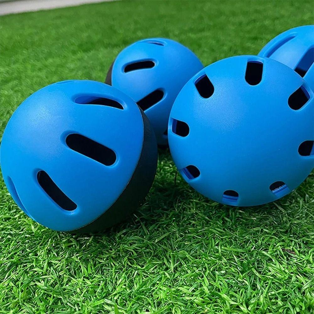 5PCS 74MM Airflow Balls Hollow Hole Softballs Plastic Baseball Practice Balls  Indoor