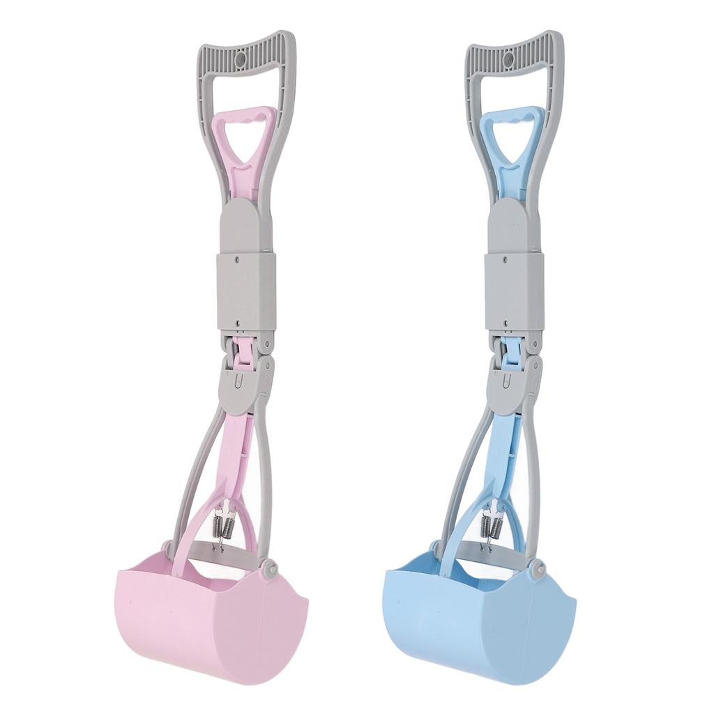 Non Breakable Pet Pooper Scooper for Dogs Long Handle High Strength Spring Large Poop Picker Upper F