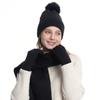 3 Pcs/Set Unisex Winter Beanie Scarf Gloves Set Thick Knitted Warm Cap Gloves Elastic Ear Protection Windproof Winter Outdoor Cycling Dome Neck