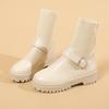Дизайнерские женские повседневные ботильоны Лолита вязаный ботинок модная женская обувь корейская горячая распродажа все сочетается высокие каблуки ботильоны женские
