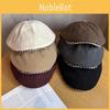 Cap Stylish Newsboy Women Casual Breathable Beret Hat With Plaid Brim Wide