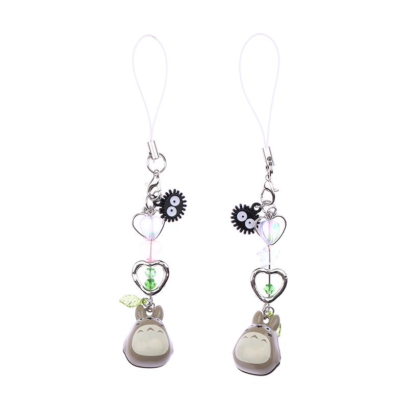 Японский аниме Тоторо телефон шнурок кавайный мультфильм мобильный телефон кулон брелок анти-потеря сотовый телефон ремешки подарки для пары