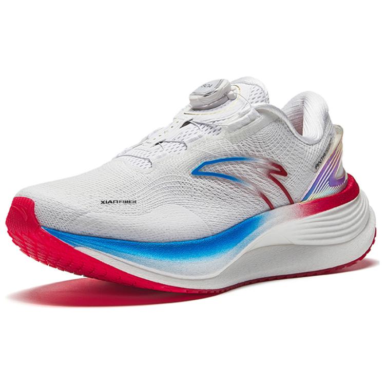 Anta Champion 3PRO Textile, Rubber Abrasion Resistant Low top Running Shoes Women's White Blue Red 122435563R-1