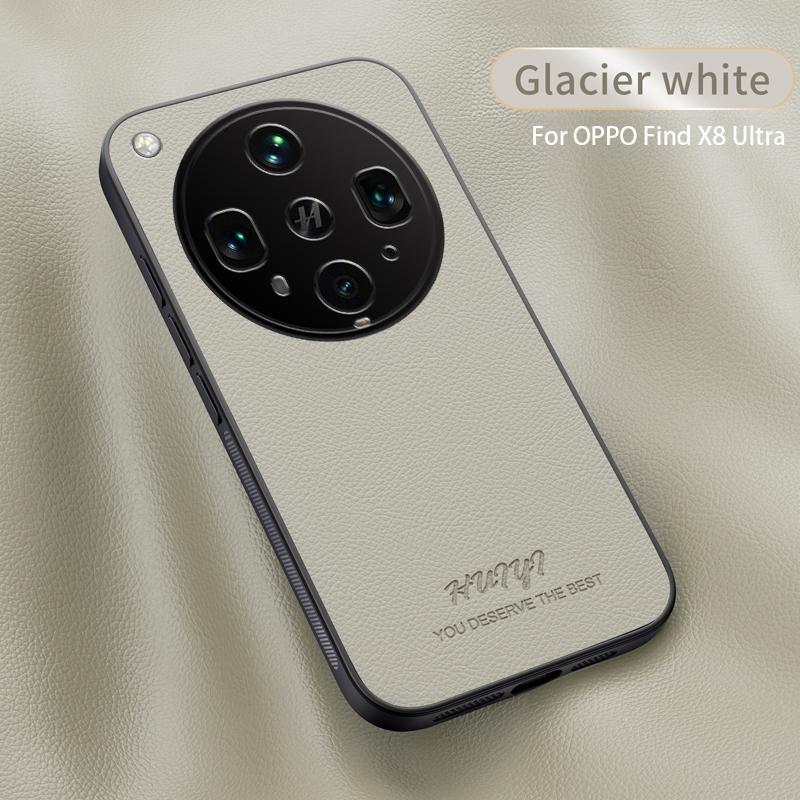 Кожаный чехол Magsafe для Oppo Find X8 Ultra Автомобильный магнитный держатель Беспроводная зарядка Силиконовая жесткая накладка на телефон FindX8Ultra PKJ110