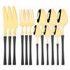 12Pcs Gold Dinnerware Stainless Steel Cutlery Set Knife Fork Tea Spoon Dinner Flatware Set Kitchen Silverware Tableware
