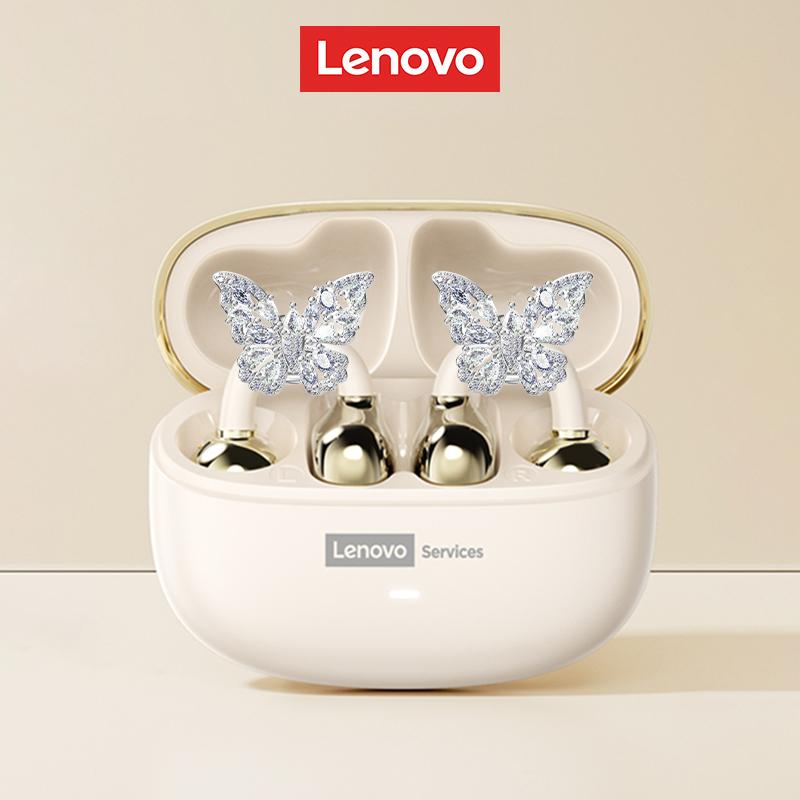 Choice Lenovo LE302 Ear Clip Earbuds with Accessories Wireless Bluetooth 6.0 Sports Music OWS Business Earphones for Girls Gifts