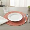 Cotton Yarn Round Placemat Anti-Slip Heat Resistant Nordic Style for Dining Table Home Cafe