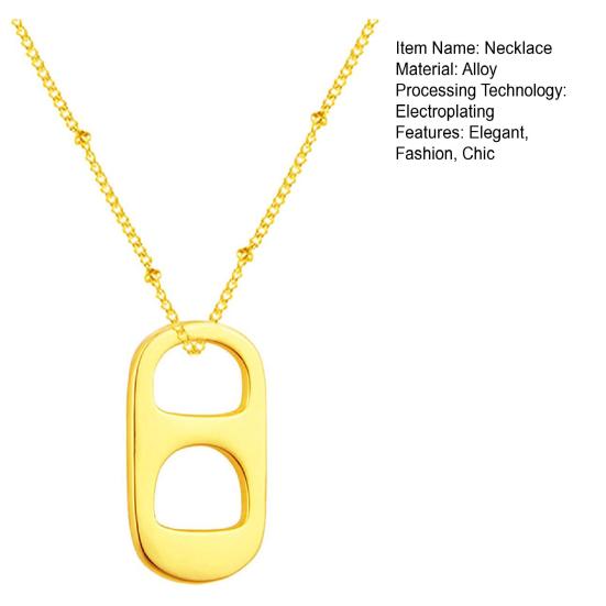 Ожерелье с подвеской в виде соды в виде табуляции, модное ретро-ожерелье с ключичной цепочкой, унисекс, минималистичные украшения для свиданий, повседневная одежда, вечеринка