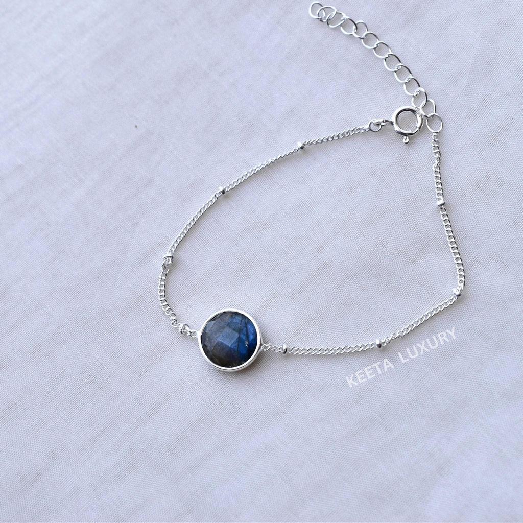 Natural Labradorite bracelet Labradorite handmade chain bracelet for women Healing crystal bracelet Gemstone bracelet gift Unique gifts