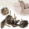 20Pcs Sofa Bubble Nail Vintage Thicken 4-Leaf Clover Pattern Decorative Fasteners 20 X 22mm