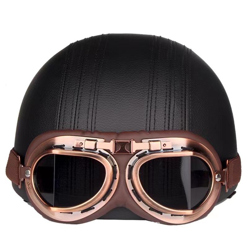 Retro Motorbike Motocross Helmet Pilot Goggles Jet Vintage Wwii Pilot Goggles High quality  Blue Light Eyewear Sports