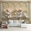 Европейский стиль, кукла-ангел, 3D стереоскопические обои на заказ, гостиная, диван, нетканый ТВ-фон, обои для домашнего декора