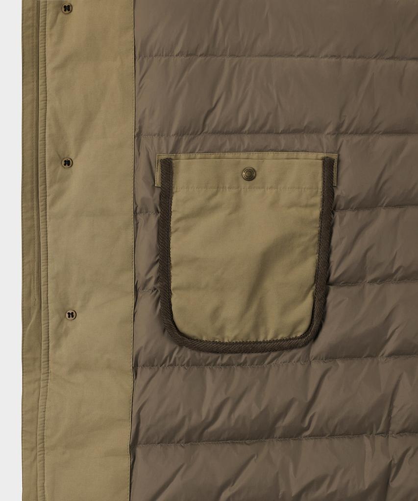 Brooks Brothers Detachable Down Coat (Beige) (Bbopmbf406)