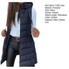 Women'S Puffer Vest Casual Zip Up Quilted Padded Vest Hooded