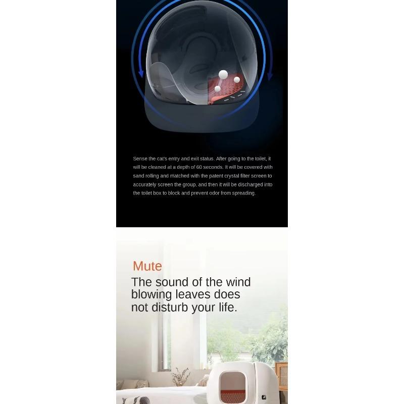 PURA MAX Automatic Cat Litter Box Smart Self-Cleaning Toilet with APP Control for Multiple Large Cats Global Version