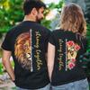 Модные футболки Strong Together Lion для пар, семейные футболки, подарки на День святого Валентина для парня или девушки, одежда