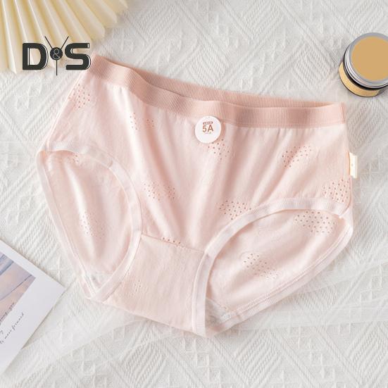 Трусики для школьников, бесшовные, со средней талией, с высокой эластичностью, с отверстиями, с хорошей воздухопроницаемостью, однотонные, облегающие, тонкие, повседневные, спортивные трусы для женщин