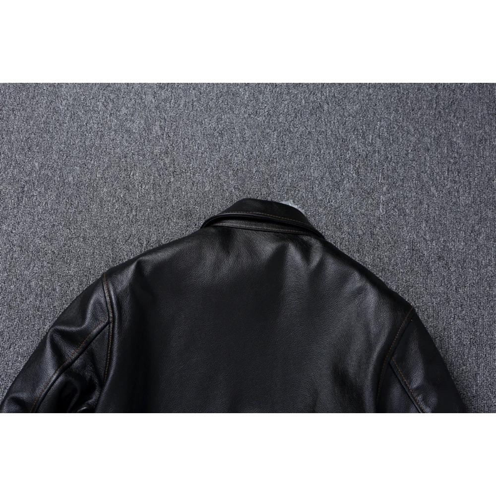 Chinese Size Men Leather Jacket Real Cowhide A2 Pilot Jacket Air Force Flight Jackets Men's Leather Aviator Jacket