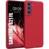 Чехол для Samsung S21 FE - Гибкий - Высокопрочный силикон - Точный вырез - Красный