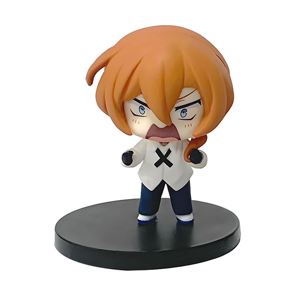 Чиби Bungo Stray Dogs Дазай Осаму Чуя Накахара Фигурка ПВХ Модель Японские Мультфильмы Фигурки Декор Коллекция Игрушка Подарок