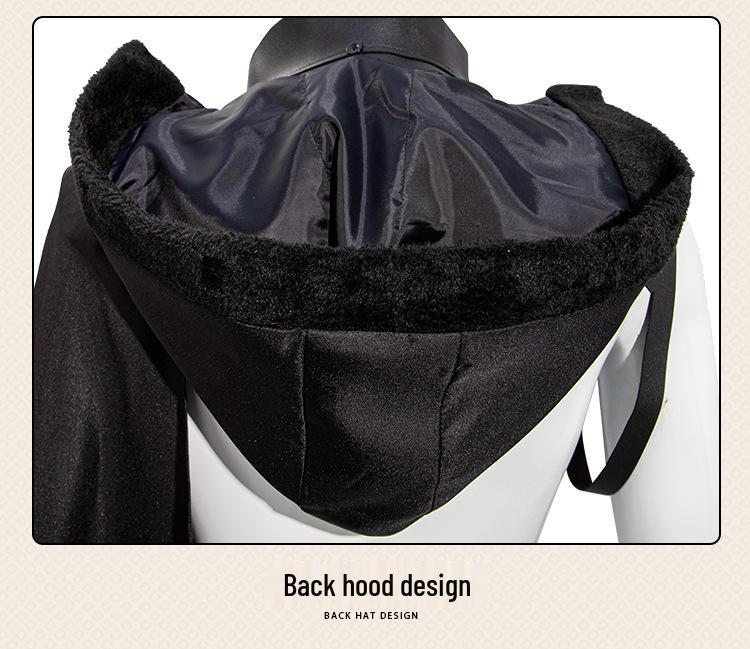 Мужской средневековый костюм вампира-демона - Шарф, Хэллоуин, Косплей, Сценическое выступление, Вечеринка, Плащ