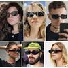 Sheomy Unisex Combo предлагает набор из 4 очков pathan Sunglasses Rectangle Retro Vintage Narrow Women::Мужчины, МКН-227