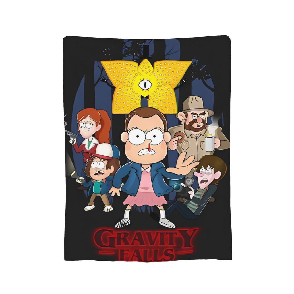 Bill Cipher Gravitys Falls blanket Velvet Textile Decor Portable Warm Throw blanket for Bed Office Bedding Throws