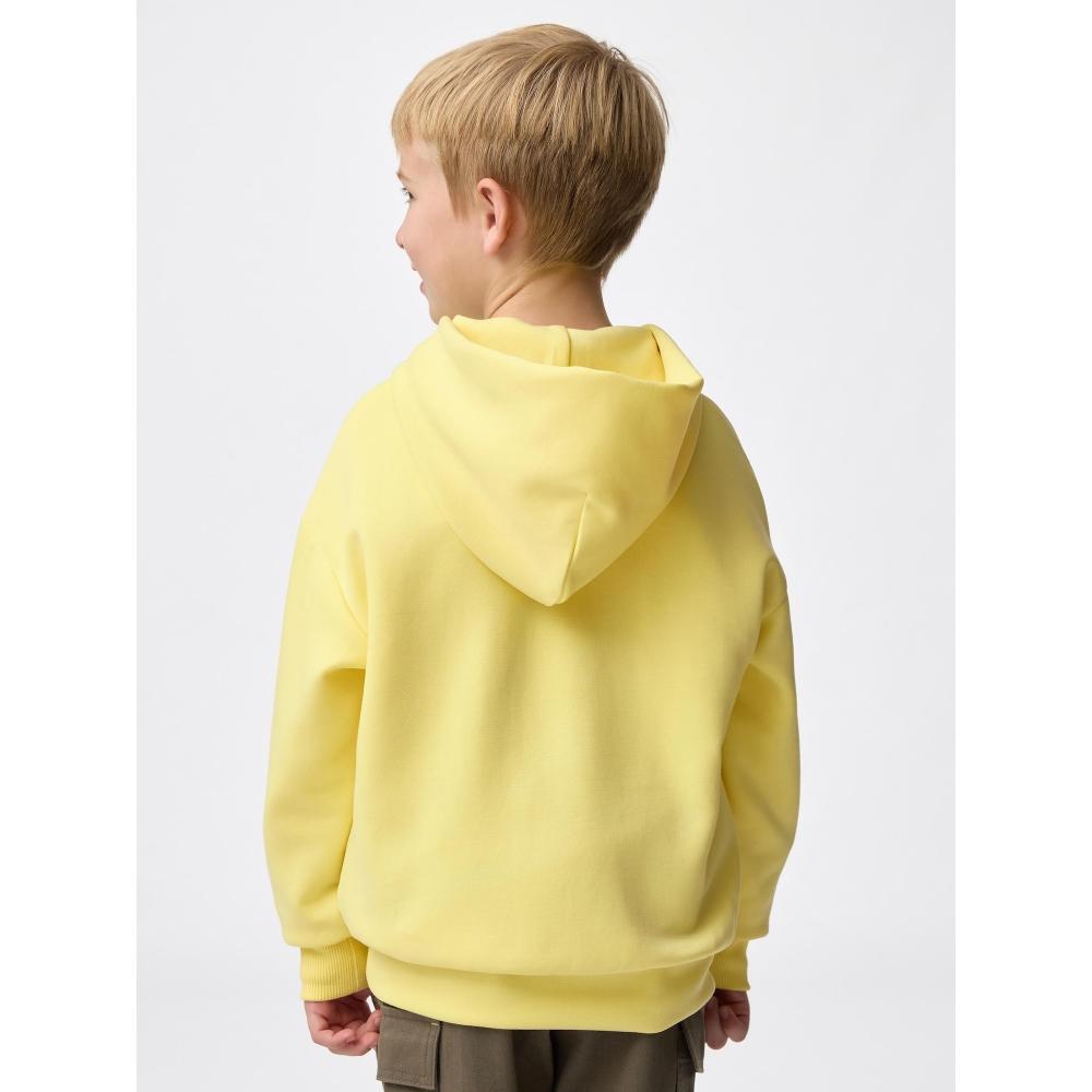 GU by Uniqlo Детская объемная толстовка с капюшоном Логотип