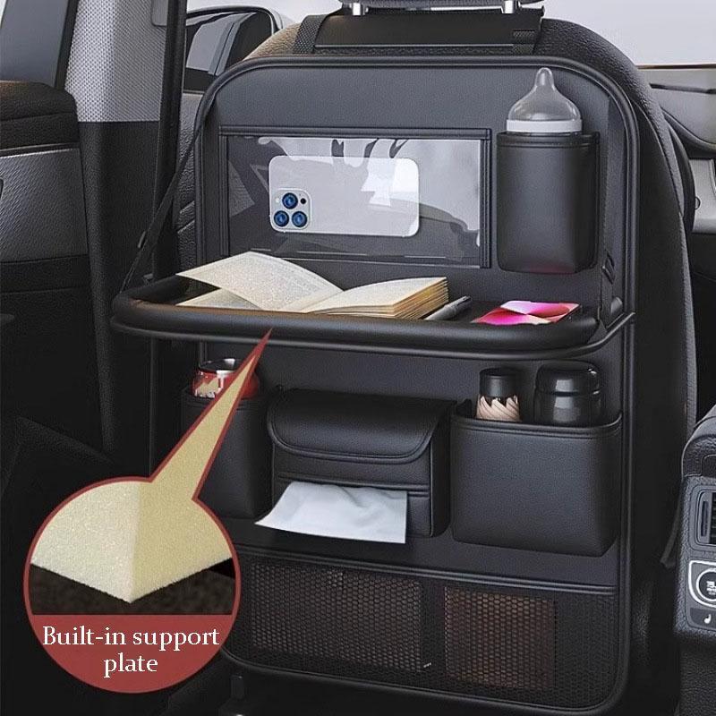 Car Backseat Storage Bag Multi-Pockets Seat Back Organizer with Foldable Tablet Tray Large Capacity Storage Organizer