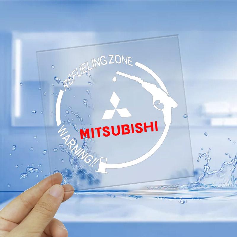 1Pcs Car Fuel Tank Cap Stickers Vinyl Fashion Decoration Decals For Mitsubishi ASX Lancer Pajero Outlander L200 Lancer EX Pajero