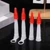 10Pcs Spare Silicone Nozzle Sealant Tool Kit Re-Sealable Mastic Cartridge Spare Nozzles Screw Cover For Caulking Pipes