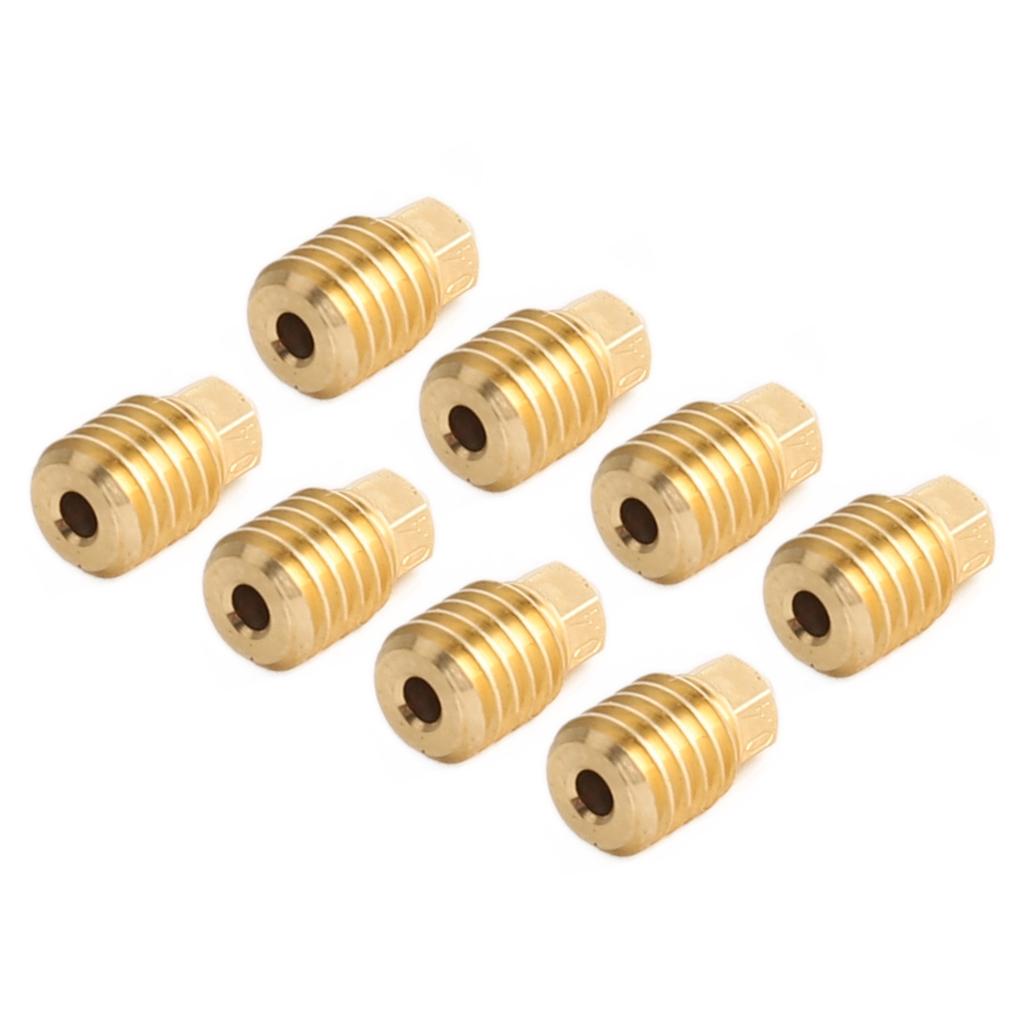 8Pcs 3D Printer Brass Nozzle Hotend Replacement for Bambu Lab X1c P1p 1.75 0.4mm High Temperature