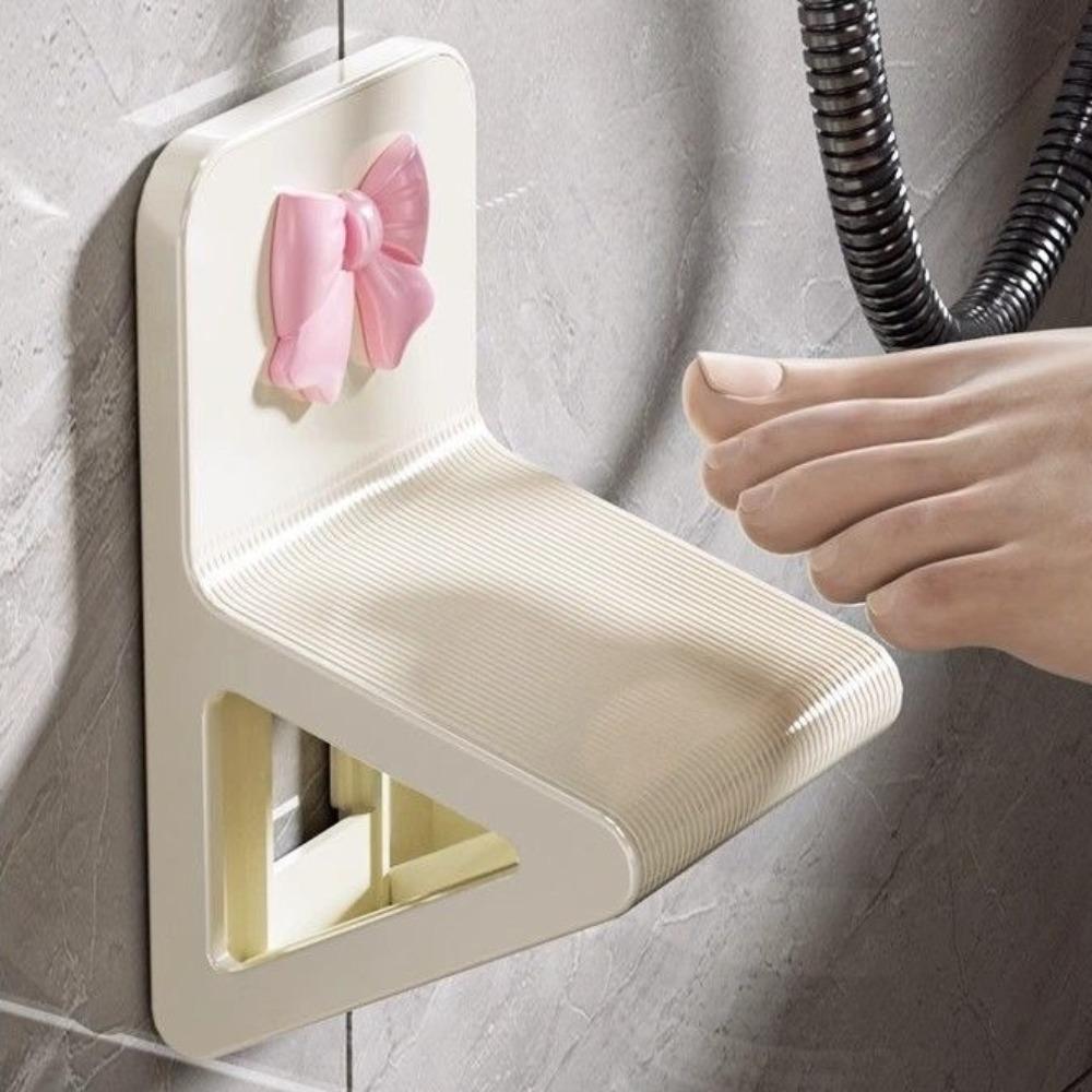 Настенная подставка для ног в душе, не требующая сверления, табурет для душа, стул для ванны, педаль для ног в ванной комнате, отель