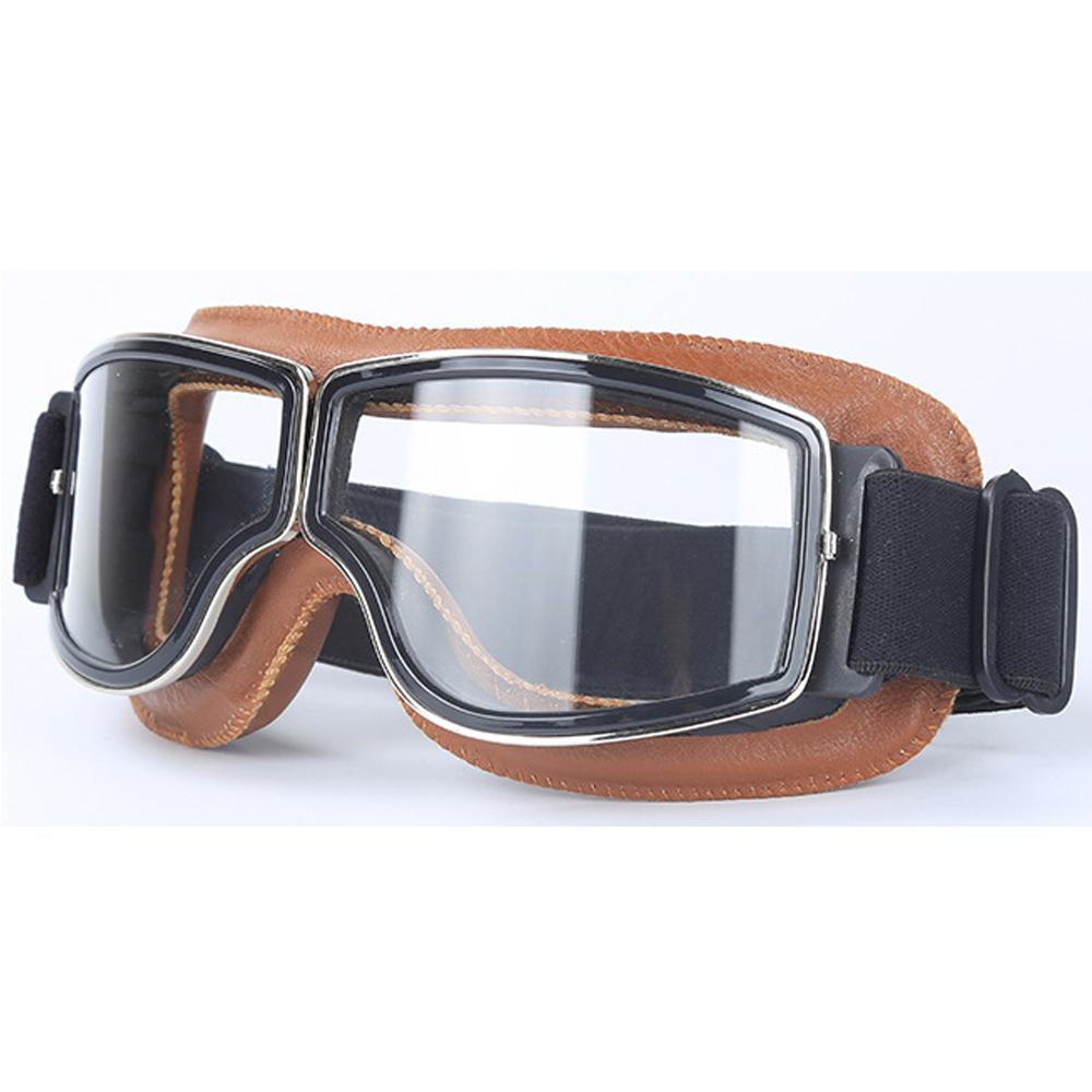Motorcycle Vintage Retro Sunglasses Leather Goggles Glasses For Vespa Vintage Glass Motorcycle Motocross Goggles Ski