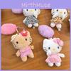 Adorable Long Legged Kt Plush Cat Keychain Cute Cartoon Cat Doll Gift Accessory