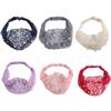 Pearls Make up Korean Style Hair Wear Organza Headband Wide Side Hairband Women Hair Accessories