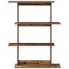 Wall Mounted Shelving Unit Brown 100 x 20 x 126 cm Engineered Wood