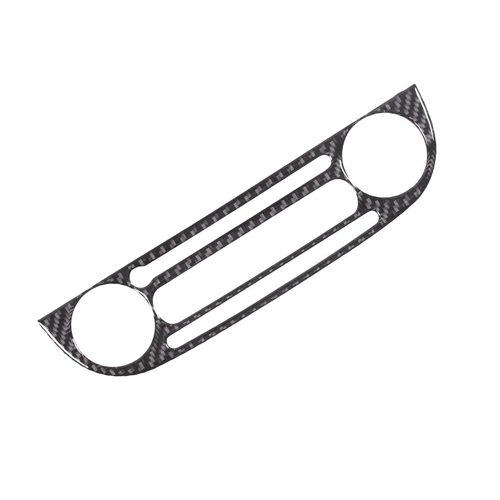 Hcilloend Carbon Fiber Center Control Panel Cover for the New Fiat 500 Customizable Interior Accessory Fiber (2011-2019) - (Carbon Look)