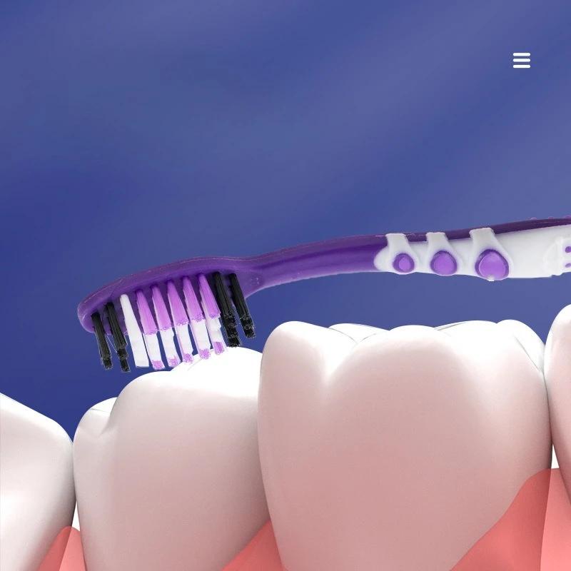 Набор из 20 одноразовых зубных щеток - В индивидуальной упаковке, щетина средней/жесткой жесткости для путешествий, для мужчин и женщин