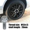 Locking Wheel Bolts M12 x 1.5 Nuts Chrome Alloy Wheel Lug Stud Taper Seat For BMW MINI Vauxhall Corsa Nissan