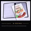 PVC Recipe Book Cover Transparent Menu Paper Holder Waterproof a4 Document Holder  DIY Menu Making