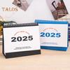 2025 Small Desk Calendar Standing Flip Desktop Calendar Monthly Planner Time Management Organizer for Home Office School