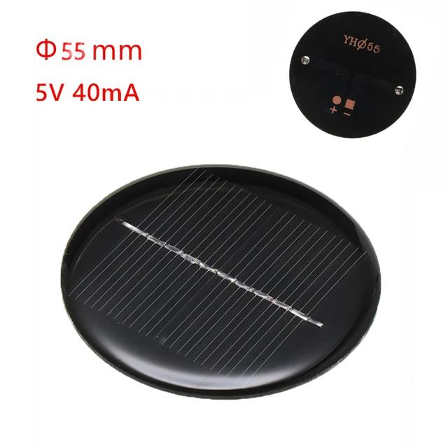 6 Type Solar Panel 6V 2W 0.35A/ 5.5V 50mA Solar Power DIY Mini Polycrystalline Silicon Solar Cell Module Solar Panel Epoxy Board